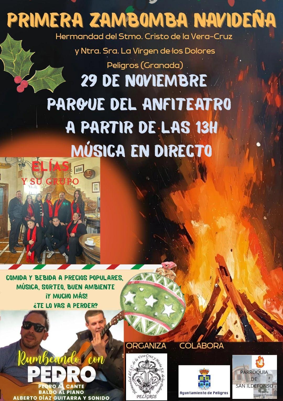 Cartel anunciador de la I Zambombada Navideña de Peligros