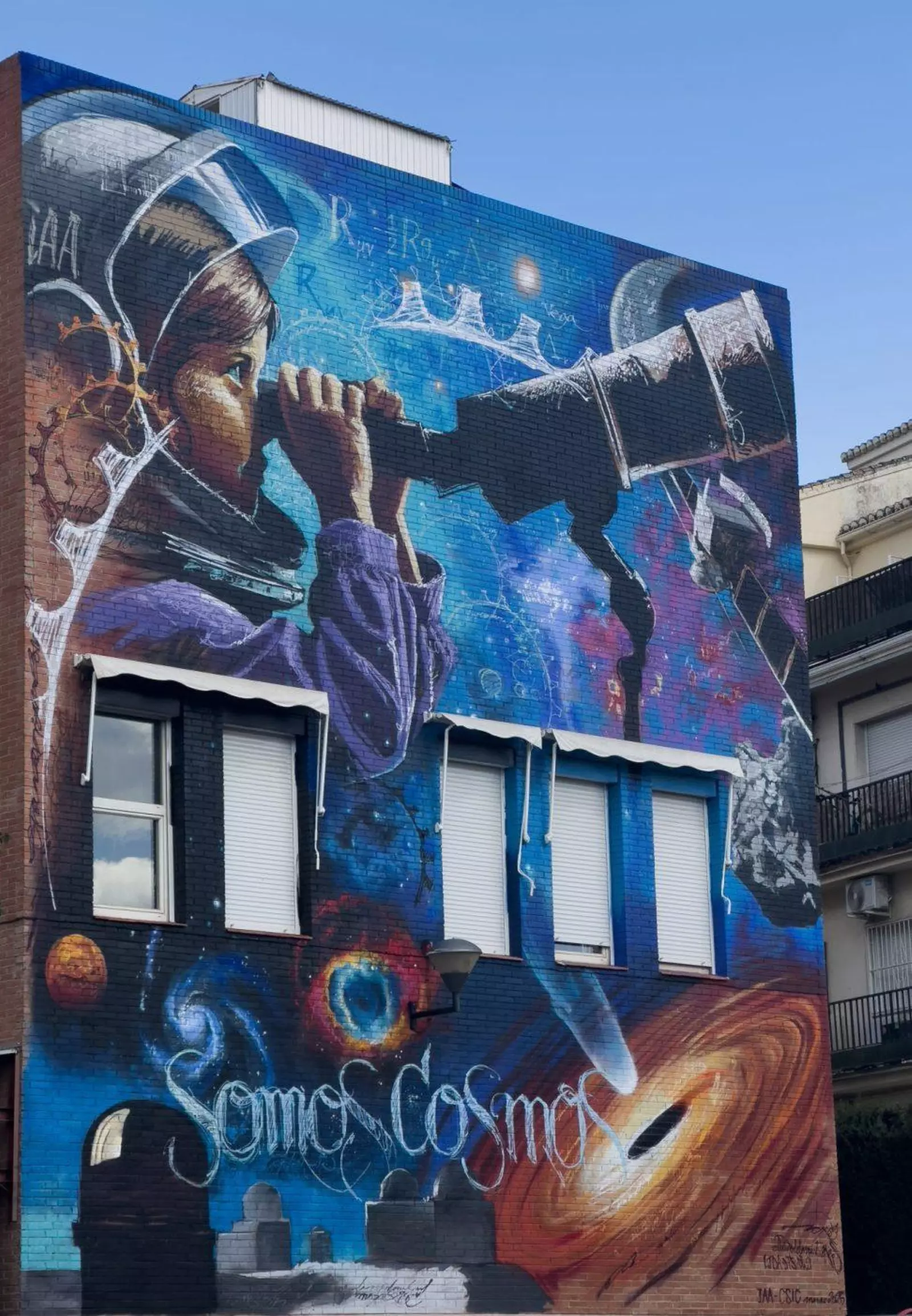 Mural del el Instituto de Astrofísica de Andalucía (IAA-CSIC)