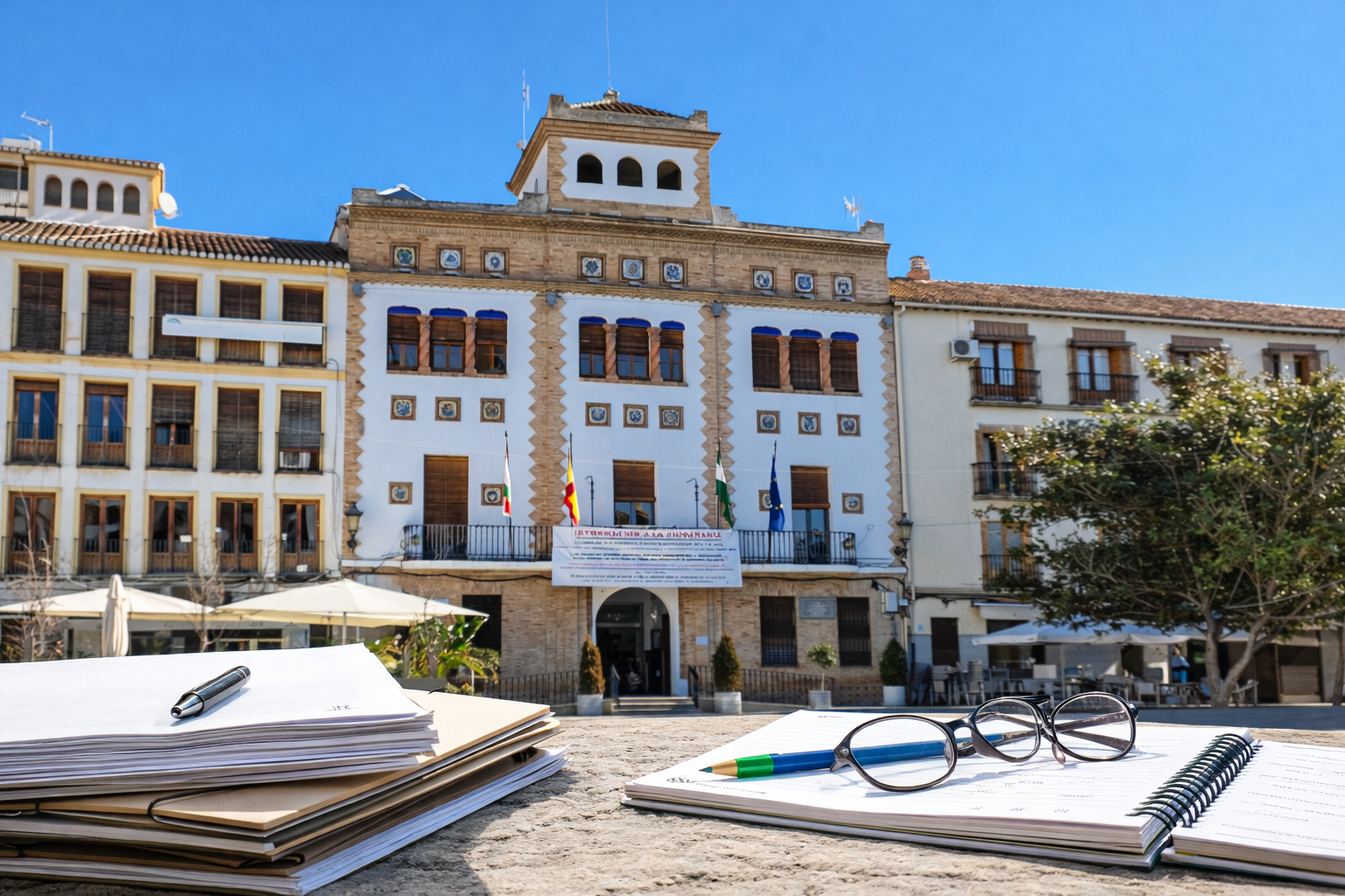 Ayuntamiento de Santa Fe (Granada), sede donde se gestionarán las nuevas plazas de empleo público convocadas para 2026.