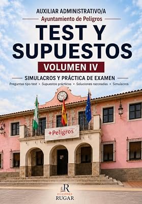 Portada del Volumen IV del temario de Auxiliar Administrativo del Ayuntamiento de Peligros