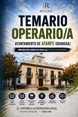 Portada: Temario completo, Operario/a · Atarfe (Ediciones RUGAR)